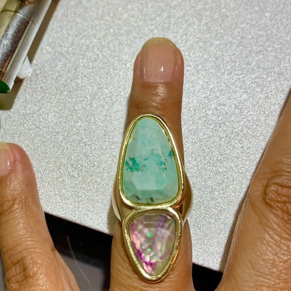 NWOT Kendra Scott Margot Gold Cocktail Ring